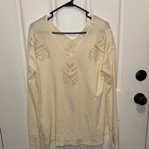 Vintage Havana Ivory V-Neck Sweater